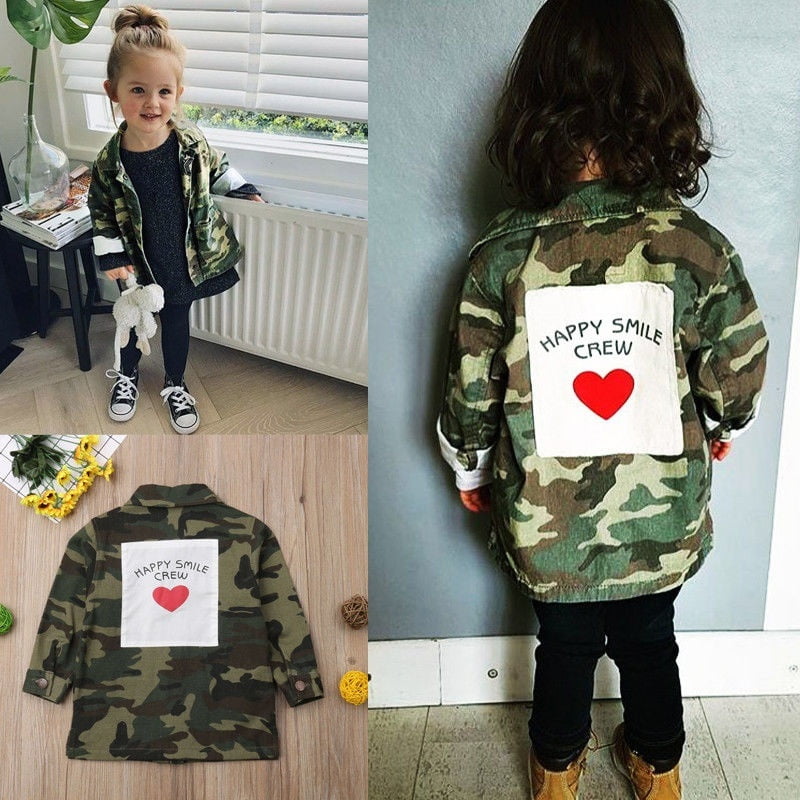 happy smile crew camo jacket