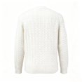 thumbnail image 5 of HAiming Fall Winter Sweaters for Women Long Sleeve Warm Scoop Neck Solid Color Casual Blouses Going out Undershirts, 5 of 6
