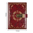 thumbnail image 4 of LCXmlly Diary Book Retro Style Notebook with Digital Combination Lock Password Protected Journal Book Diary Planner Organizer for Students, 4 of 7