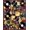 Multicolor, Pattern 19, variant on Design&I 8'x10' Washable Area Rug Extra Large Skid-Resistant Low Profile Record Vintage Music Vinyl Disc Guitar Musical Notes Cd Shape for Living Room, Family