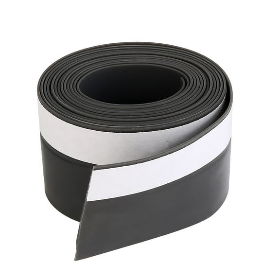 Unique Bargains Weather Stripping Silicone Door Seal Stopper Black 6.6 Ft Length,1.4 Inch Width