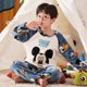 thumbnail image 1 of Conjuntos de Pijamas de franela gruesa para niños y niñas, ropa de dormir de lana de Coral, dibujos animados, Otoño e Invierno xuanjing unisex, 1 of 2