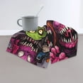 thumbnail image 6 of Honeii Monstrous Cartoon Characters Print Quick-Dry Microfiber Towel, Shower Towel 27.5x16in,Absorbent Bathroom Towel for Beach, Pool, and Travel, 6 of 6