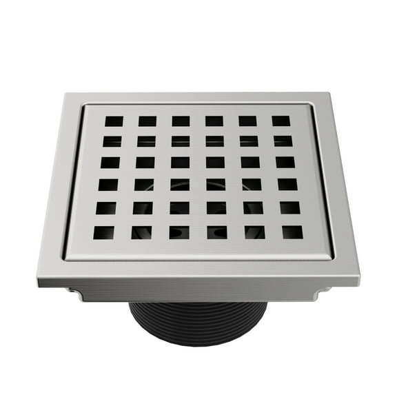VIGO Elan Square Shower Drain in Brushed Nickel