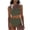 Army Green, variant on 2 Piece Tankini Swimsuit for Women Printed Squared Neck Top with Cover Up Skirt Sexy Summer Swimdress Beach Wear Pool Party Outfit Conservative Bathing Suit Army Green 2XL