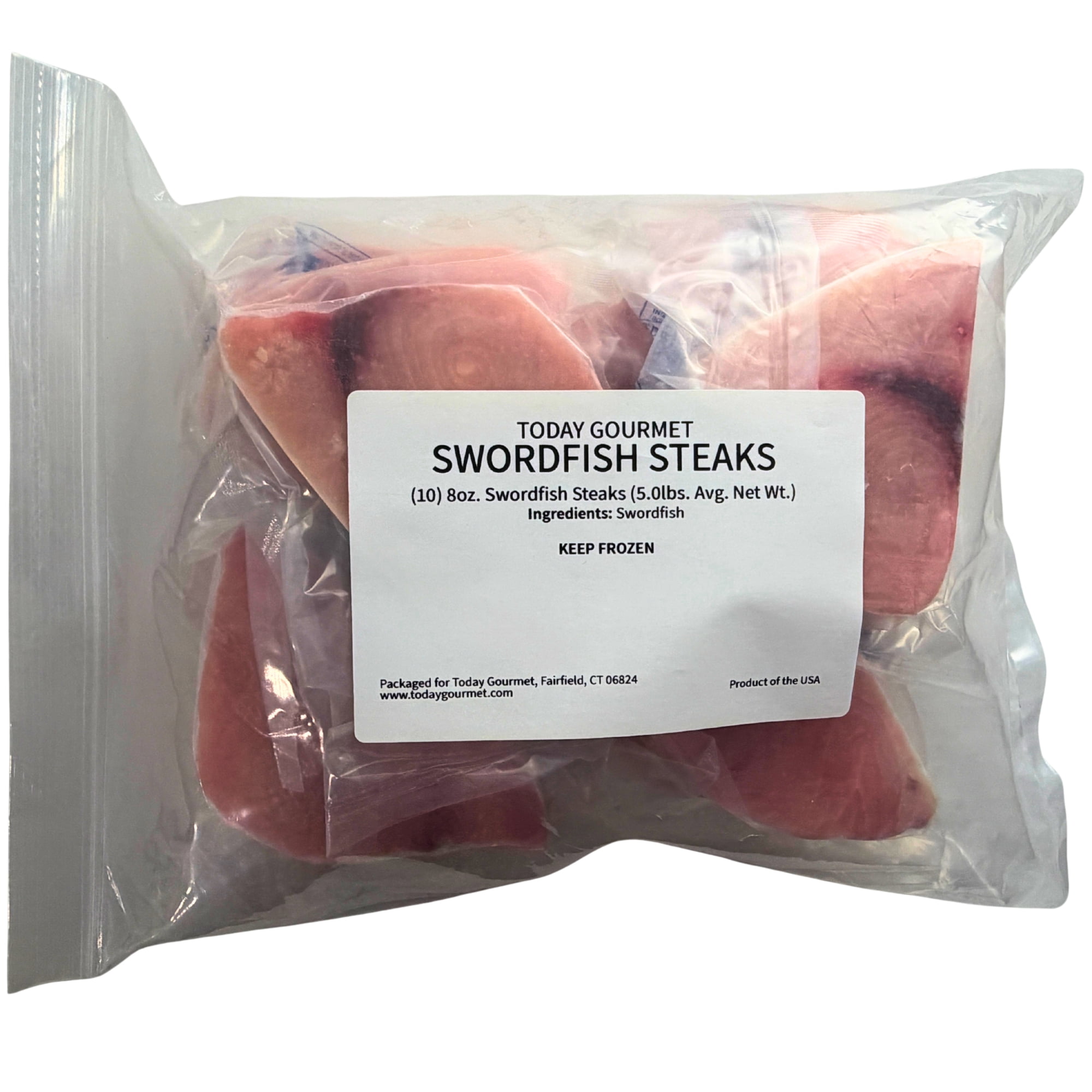 Today Gourmet Frozen Swordfish Steaks (10) 8oz. Steaks