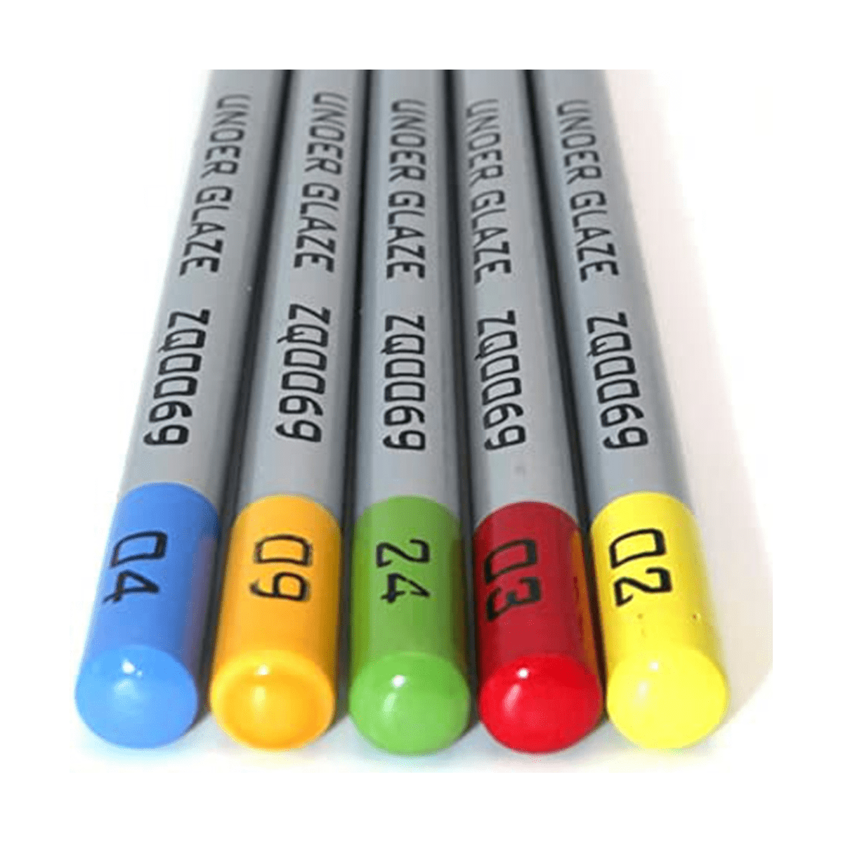 5Pcs Underglaze Pencils for Pottery for Decorating Fused Glass and Under Glaze Ceramics A