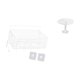 thumbnail image 1 of Cesta de almacenamiento colgante,Cesta de almacenamiento para gabinete organizador de pared colgante,Estantes de pared con decoración de granja,Escritorio redondo de casa de muñecas,Muebles, 1 of 7