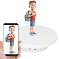 thumbnail image 1 of Motorized Rotating Display Stand 360 Degree Turntable for Small Product Display Photography Products Shows 3kg, 1 of 8