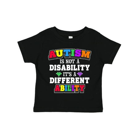 

Inktastic Autism is Not a Disability It s a Different Ability Gift Toddler Boy or Toddler Girl T-Shirt