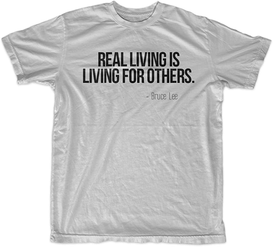 Real Living Is Living For Others Motivational Bruce Lee Quote Men