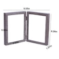 thumbnail image 2 of AMERTEERSturdy Wooden Double Folding Photo Frame with HD Glass - Perfect Gift for Displaying 4x6 Inch Photos, 2 of 6