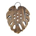 thumbnail image 3 of Maceta de pared con soporte de helecho de cuerno de ciervo que ahorra espacio para plantas verticales, maceta colgante resistente con de madera Forma de la hoja, 3 of 8