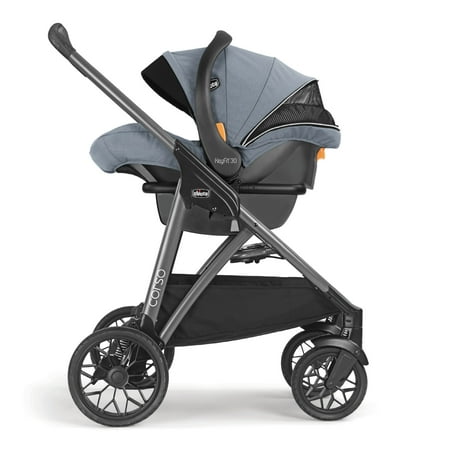 Chicco Corso Modular Travel System Stroller with KeyFit 30 Zip Infant Car Seat - Silverspring (Grey)