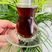 Turkish Tea Cup Set, Traditional Tea Glasses, 5.5 oz, 6 Pcs
