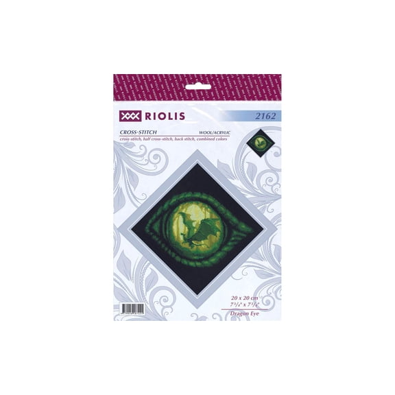 RIOLIS Counted Cross Stitch Kit 7.75"X7.75"-Dragon Eye