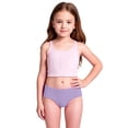 thumbnail image 4 of XinghaiYIDE Girls UPF 50+ Two-Piece Rash Guard Swimsuit,Kids Swim Shorts,Sun Protection Sport Bathing Suit for Toddlers & Kids,Sizes 90-140 A-Purple1, 4 of 9