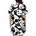 thumbnail image 3 of Xecao Seamless Pattern Cute Panda print Swimsuit for women, Summer-ready, sporty style.Quick-dry fabric. Many sizes & colors., 3 of 9