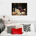 thumbnail image 4 of COMIO  Kitchen Canvas Wall Art Vintage Red Wine Bottle Print Picture for Dining Room and Bar Wall Decoration, 4 of 4