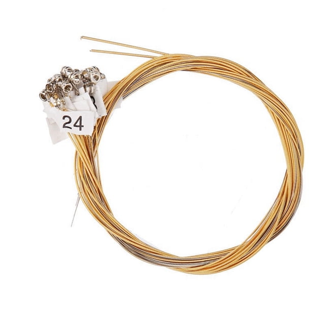 24 Strings Replacement Metal String for Lyre Harp, New Replacement Strings, Brighter and More ,24Strings