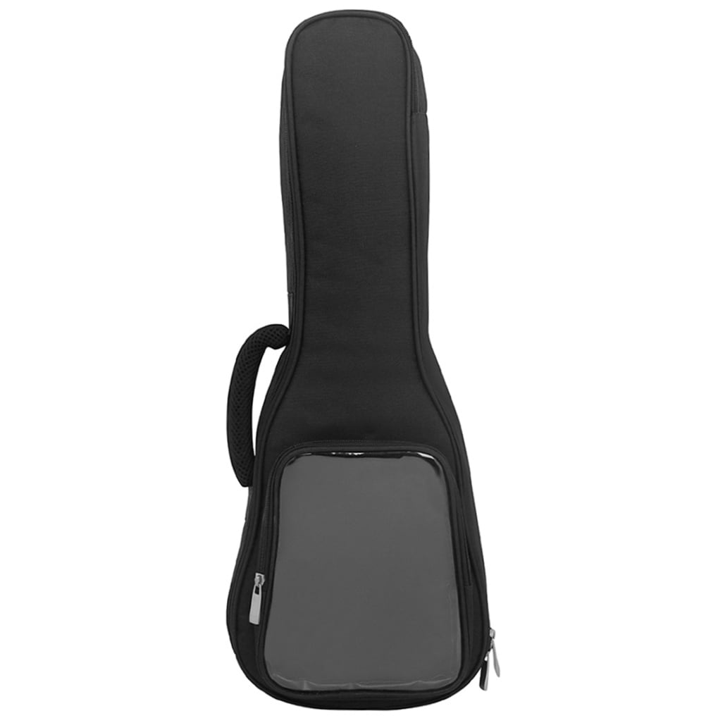 PTOOTP Black Padded Ukulele Case with Protective Cushion, Musical Instrument Storage Bag for Travel and Daily Use