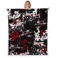 thumbnail image 1 of Erosebridal Vintage Tank Sherpa Blanket, Camo Aircraft Fuzzy Blanket Throw, Military Room Decor, 1 of 6
