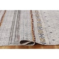 thumbnail image 5 of Casavani Home Decor Morden Kilim Gray Cotton Carpet Outdoor Yoga Mat 4x10 Feet, 5 of 5