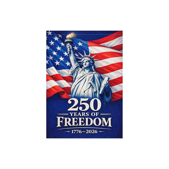 USA 250th Anniversary Garden Flag Double Sided American 250 Years Commemorative Flags 4th of July Patriotic Decorations Flag for Outdoor Porch Yard Patio Home Decor
