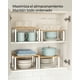thumbnail image 2 of SONGMICS Estante para Especias, Juego de 2, Organizador de Armario, Especiero de Cocina Extensible, Blanco y Natural, 2 of 6