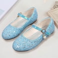 thumbnail image 2 of OSOLU Children Girls Sandals Flat Bottom Sparkly Rhinestone Performances Comfortable Lightweight Footwear Versatile Travel Shoes, 2 of 8