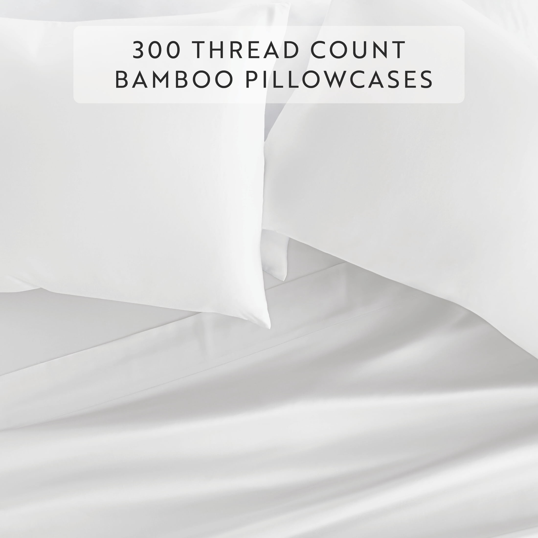 Noble Linens 2 Piece Rayon From Bamboo Pillowcase Set, White, King