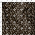 thumbnail image 3 of Soimoi Brown Poly Georgette Fabric Clover Floral Printed Fabric 1 Yard 52 Inch Wide, 3 of 6