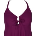 thumbnail image 4 of Firpearl Women's Tankini Swimsuits Modest Flowy Crossback Plus Size Bathing Suit Top, 4 of 5