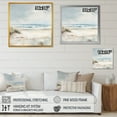 thumbnail image 4 of Designart "Winter'S Enchantment By The Coastal Ocean II" Coastal Ocean Floater Framed Canvas Art Print, 4 of 5
