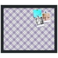 thumbnail image 2 of PinPix 18x15 Custom Cork Bulletin Board Argyle Lilac Poster Board Has a Fabric Style Canvas Finish, Framed in Argyle Lilac, by ArtToFrames (PinPix-639), 2 of 6