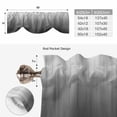 thumbnail image 6 of Grey Ombre Tie Up Valance Curtains for Windows, Kitchen Curtains Window Treatments, Contemporary Gradient Abstract Art Short Window Shades Valances for Bedroom Bathroom Cafe 42"x12", 6 of 8