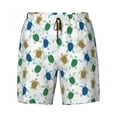 thumbnail image 4 of Lsque Mens Swim Trunks Cute Turtle Pattern - Bathing Suit Compression Liner - Beach Swim Shorts Swimwear - (S-3XL) - Stretch Quick Dry -Small, 4 of 9