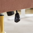 thumbnail image 7 of S-HOME Ergonomic Mid-Back Liftable Office Chair in Striped Fabric with Golden Base and Memory Foam Cushion , Light Pink, 7 of 7