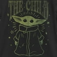 thumbnail image 2 of Girl's Star Wars: The Mandalorian The Child Sparkles Graphic Tee Black Large, 2 of 4
