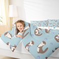 thumbnail image 4 of Homewish Kids Teens Cute Otter Full Size Comforter Sets 3-Piece,Cartoon Animal Bedding Comforter Set,Kawaii Wildlife Lightweight Bedding Sets,Microfiber Bedroom Decor,Reversible, 4 of 8