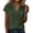 01 Army Green, variant on Women's Blouses Short Sleeve Shirts V Neck Collared Button Down Shirt Tops with Pockets