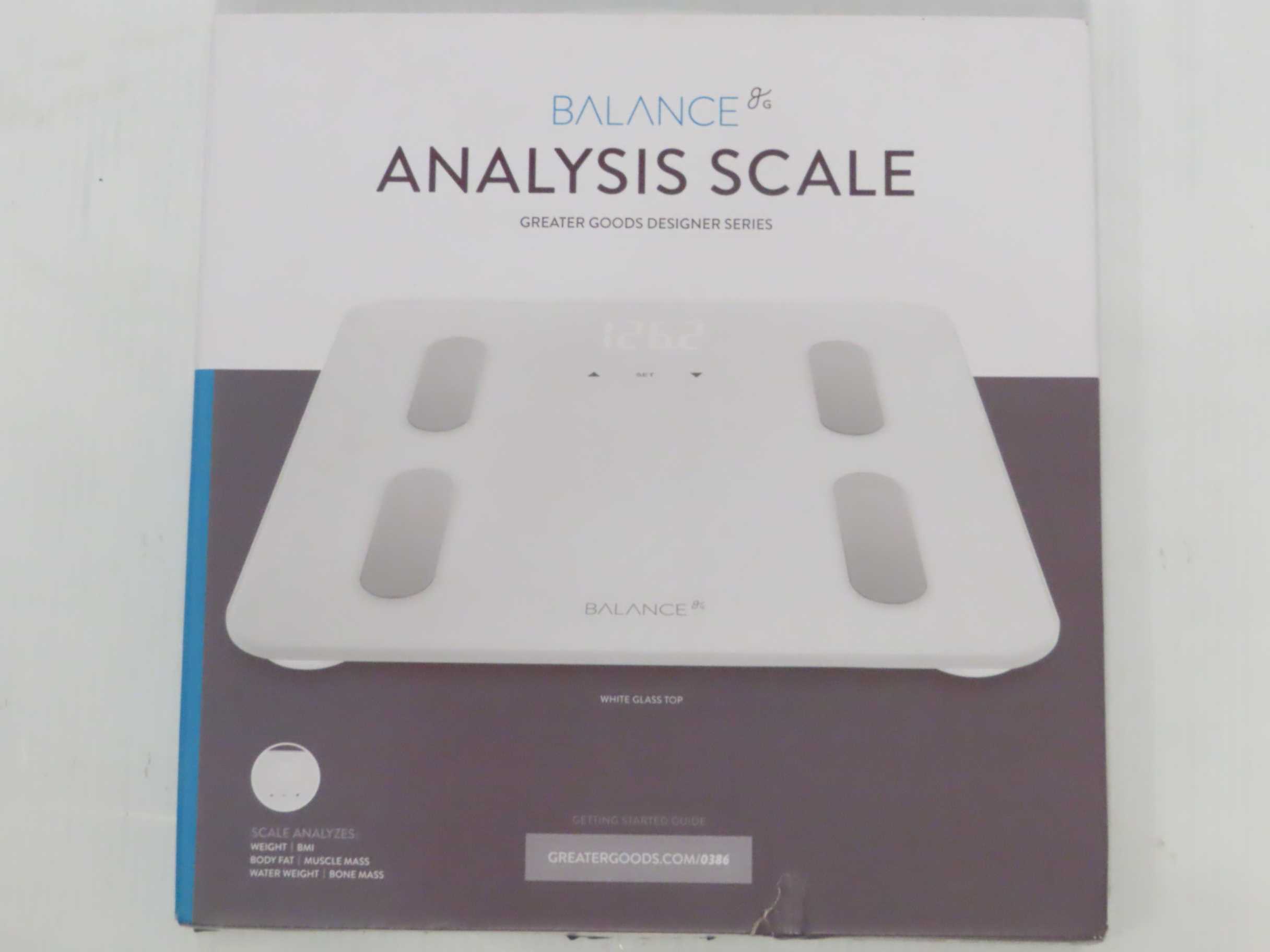 Greater Goods Balance Body Composition Glass/Plastic Personal Scale