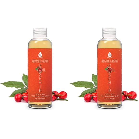 Aceite de Rosa Mosqueta Pursonic 177 ml para Cara, Uñas, Cabello y Piel x2