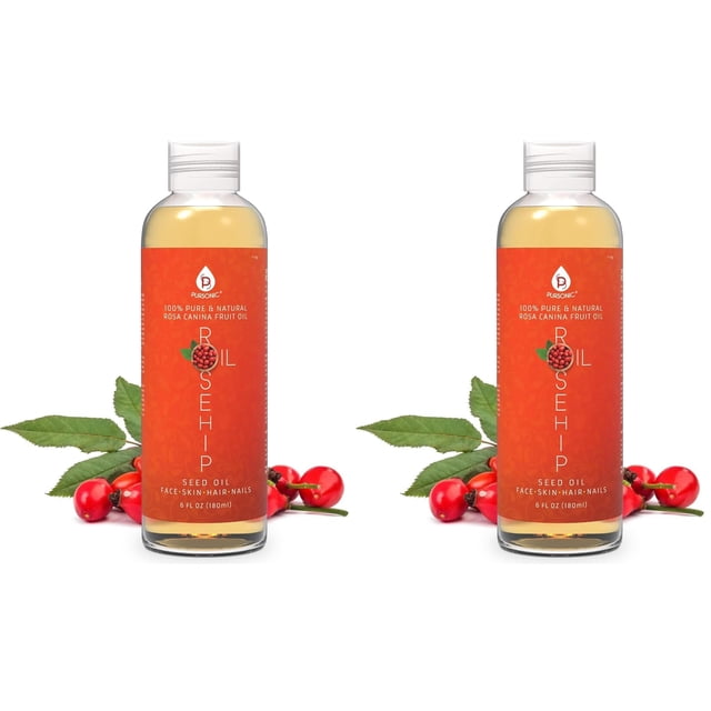 Aceite de Rosa Mosqueta Pursonic 177 ml para Cara, Uñas, Cabello y Piel x2