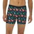 thumbnail image 2 of Men'S Boxer Briefs, Underwater World Soft And Breathable Mens Underwear Boxer Briefs With Widen Waist, 2 of 2