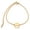 Gold, variant on Dog Paw Bracelet Stainless Steel Pet Jewelry with Adjustable Extension Cute Animal Lover Gift For Women and Girls Total