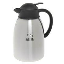 HUBERT® Coffee Cream Server with Etched Soy Milk Imprint 1.9 L Stainless Steel
