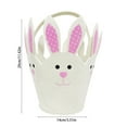 thumbnail image 3 of OAVQHLG3B Easter Basket for Kids, Cute Easter Bucket Stuffers Bags with Bunny Ears for Easter Eggs Hunting, Easter Party Decorations, Candy Gifts Toys Storage, Blue Easter Baskets, 3 of 6