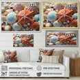 thumbnail image 4 of Designart "Beach Photo Seashell composition VII" Nautical & Beach Floater Framed Wall Decor, 4 of 7