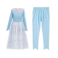 thumbnail image 1 of HAWEE Princesse Elsa Reine des Neiges Déguisements de Fête d'Anniversaire Robe et Pantalon, 1 of 7
